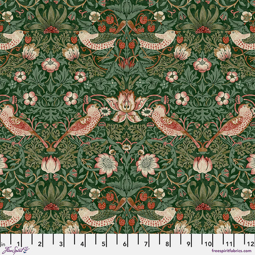 Morris and Co │ Cotswold │ Medium Strawberry Thief GREEN