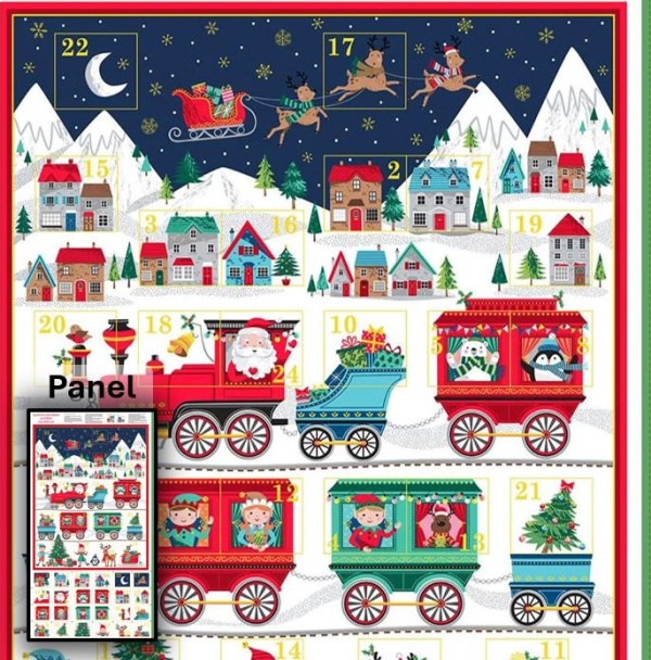 Makower │ Santa's Express │ Advent Calendar Panel